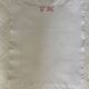 4 antique tea towels - honeycomb - monogrammed JM