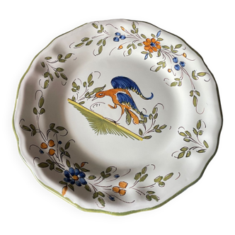 Signed France flower plate