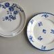 Set of 2 mismatched plates Lunéville and Saint Amand