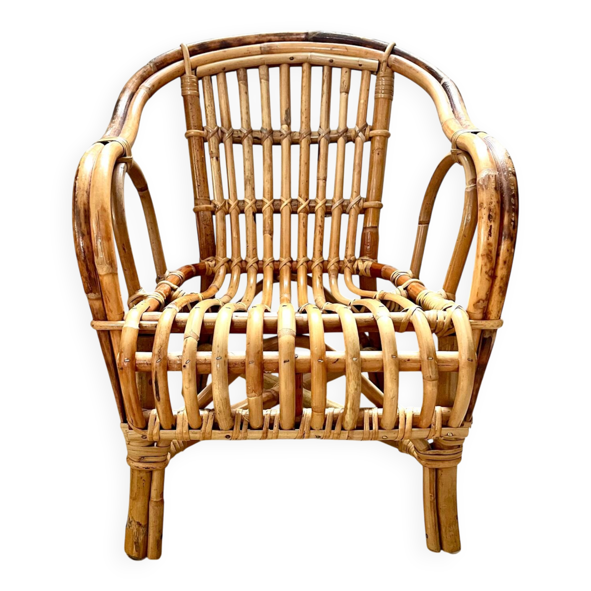 Child's rattan armchair