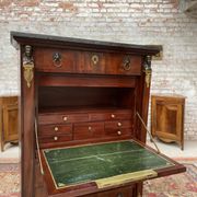 Secretary in mahogany period empire stamped pierre benoît marcion early nineteenth century