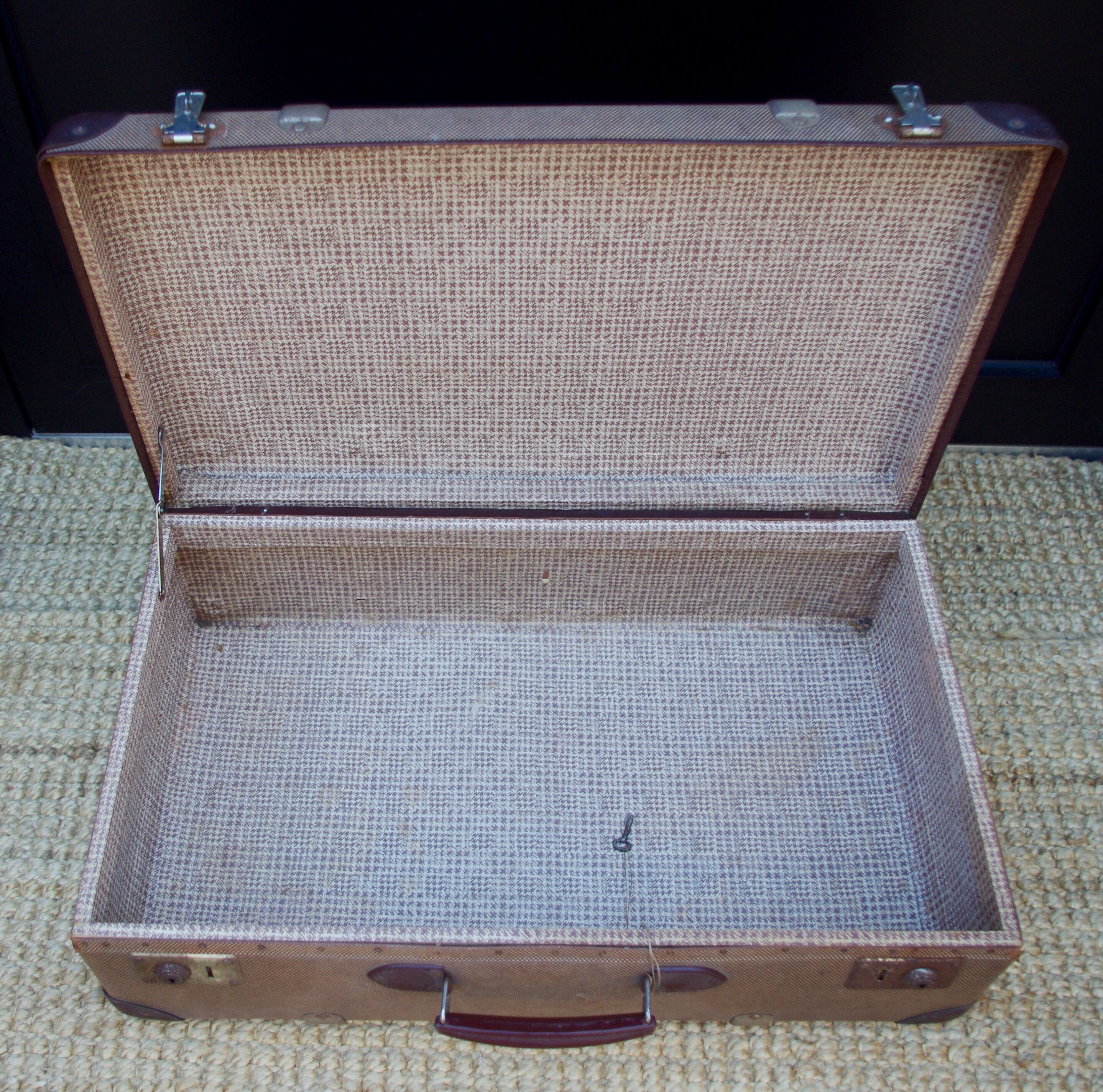 50s cardboard suitcase