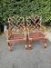 Pair of bamboo armchairs