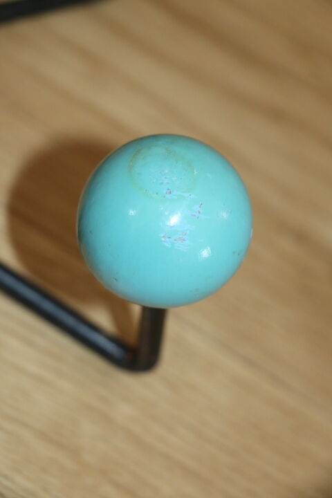 Coat rack 4 balls blue years 50