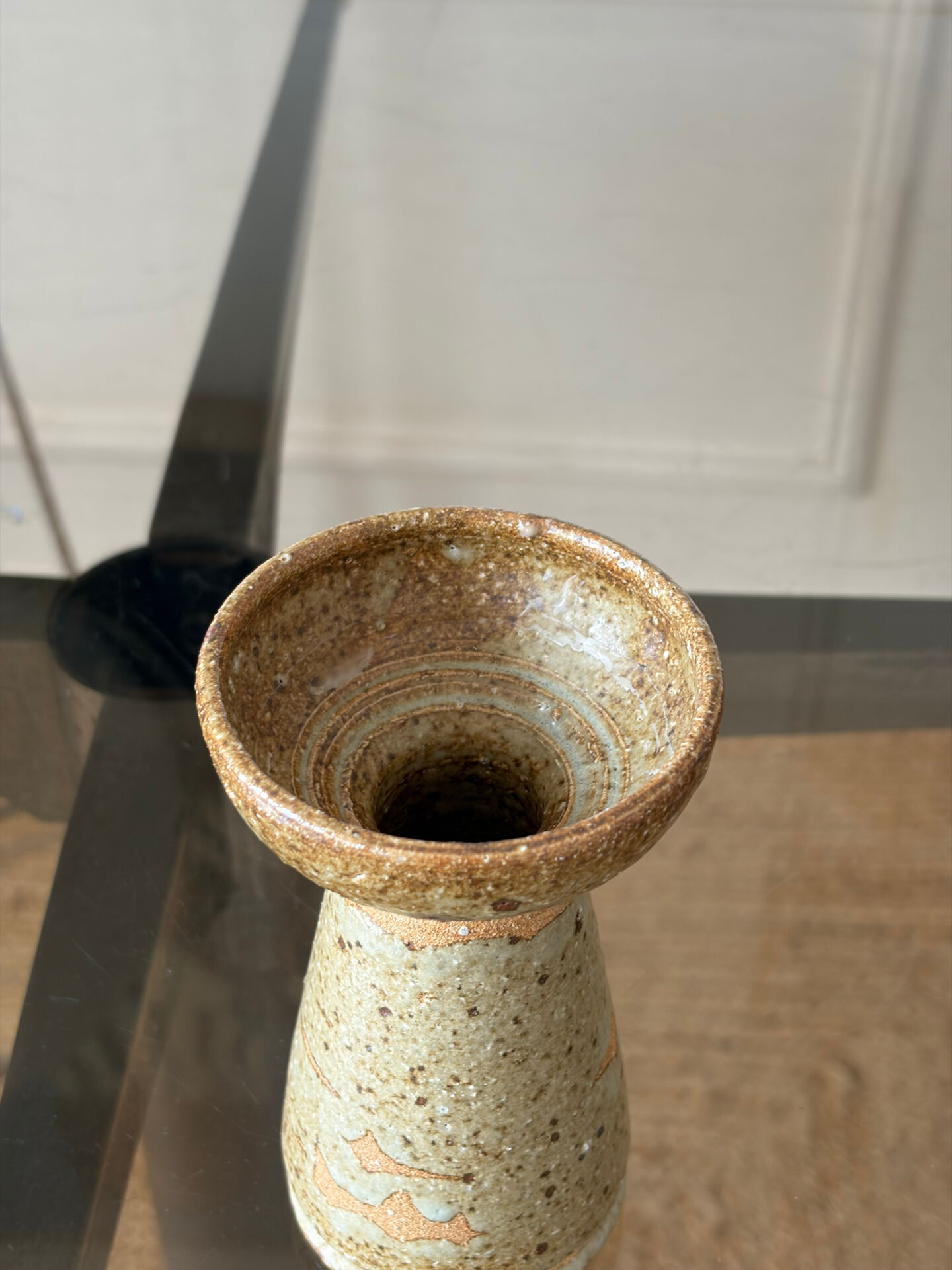 Pyrite stone candlestick
