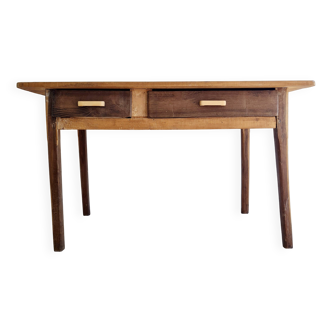 Antique farmhouse table - 2 drawers