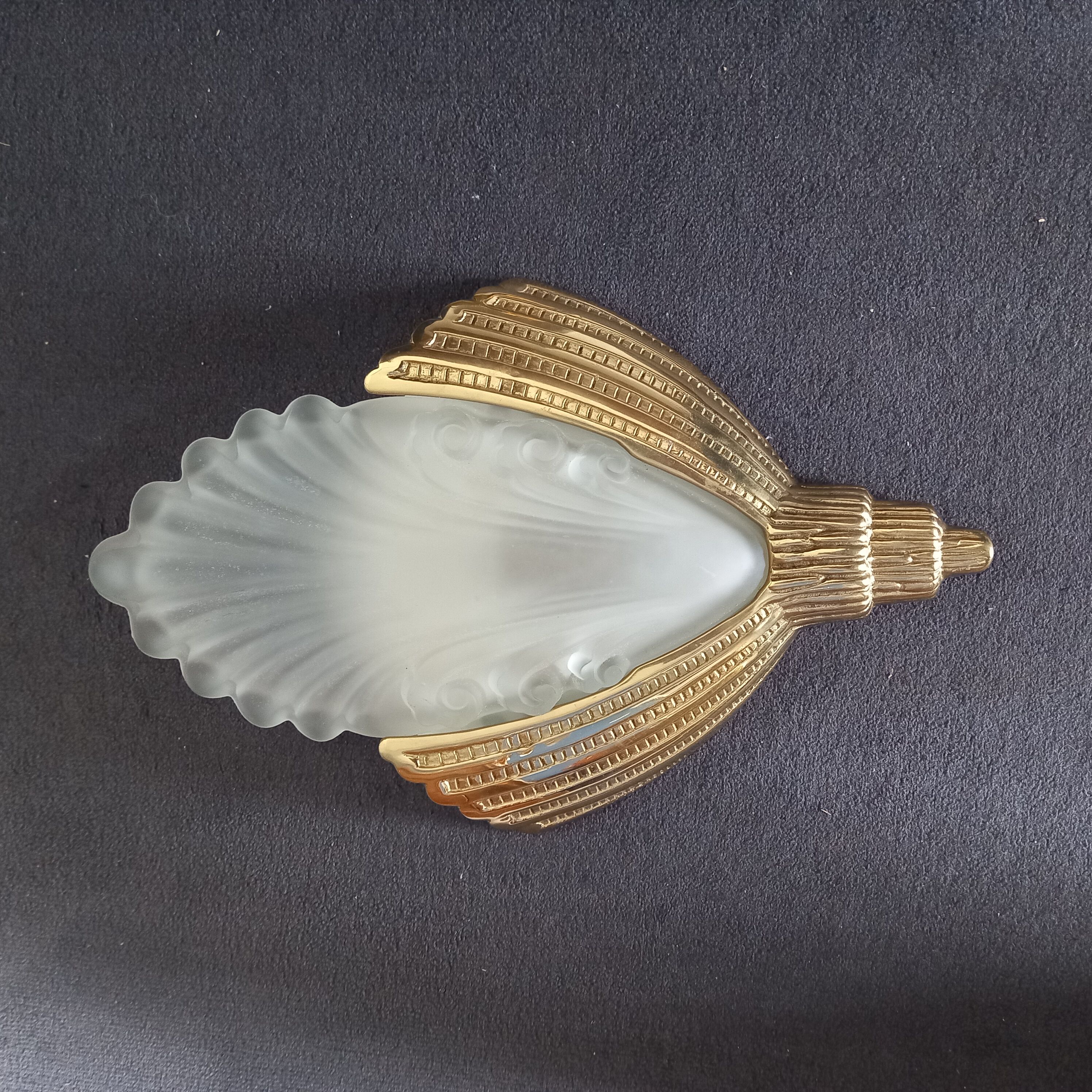 Art Deco wall lamp glass paste