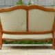 Pink velvet vintage sofa bench