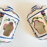 2 Vintage ceramic wall lights