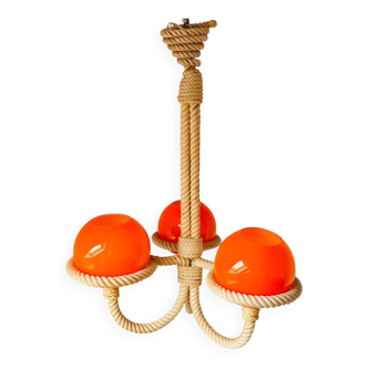 Audoux Minet 3-branch rope chandelier