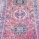 Heriz vintage handmade Oriental carpet 140 x 105 cm