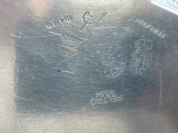 Paire d'appliques style médiévale étain et miroir