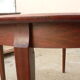 Table ronde scandinave palissandre à rallonge