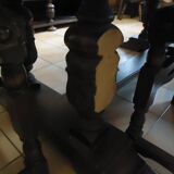 Dining table and 6 solid wood chairs from the 1950s.