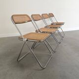 Ensemble de 4 chaises pliantes Castelli Plia, années 1960