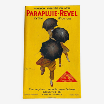 Revel Umbrella lithograph poster by Leonetto Cappiello 1922