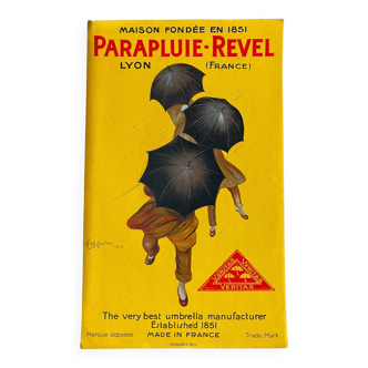 Affiche lithographie Parapluie Revel par Leonetto Cappiello 1922