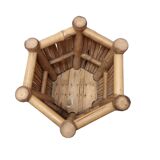 Vintage Rattan Planter, 1970s