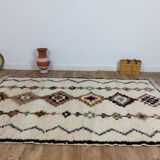 Handmade wool Berber rug 285 X 164 CM