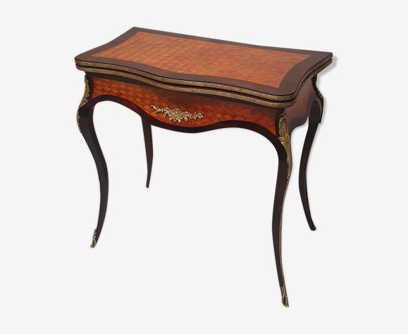 Louis XV Napoleon III Games Table - Marquetry - Bois De Rose - Palissandre  - 19th | Selency