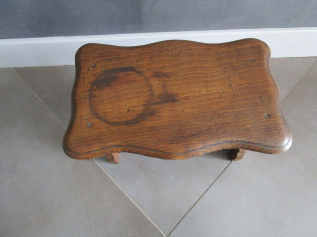 Old wooden footrest