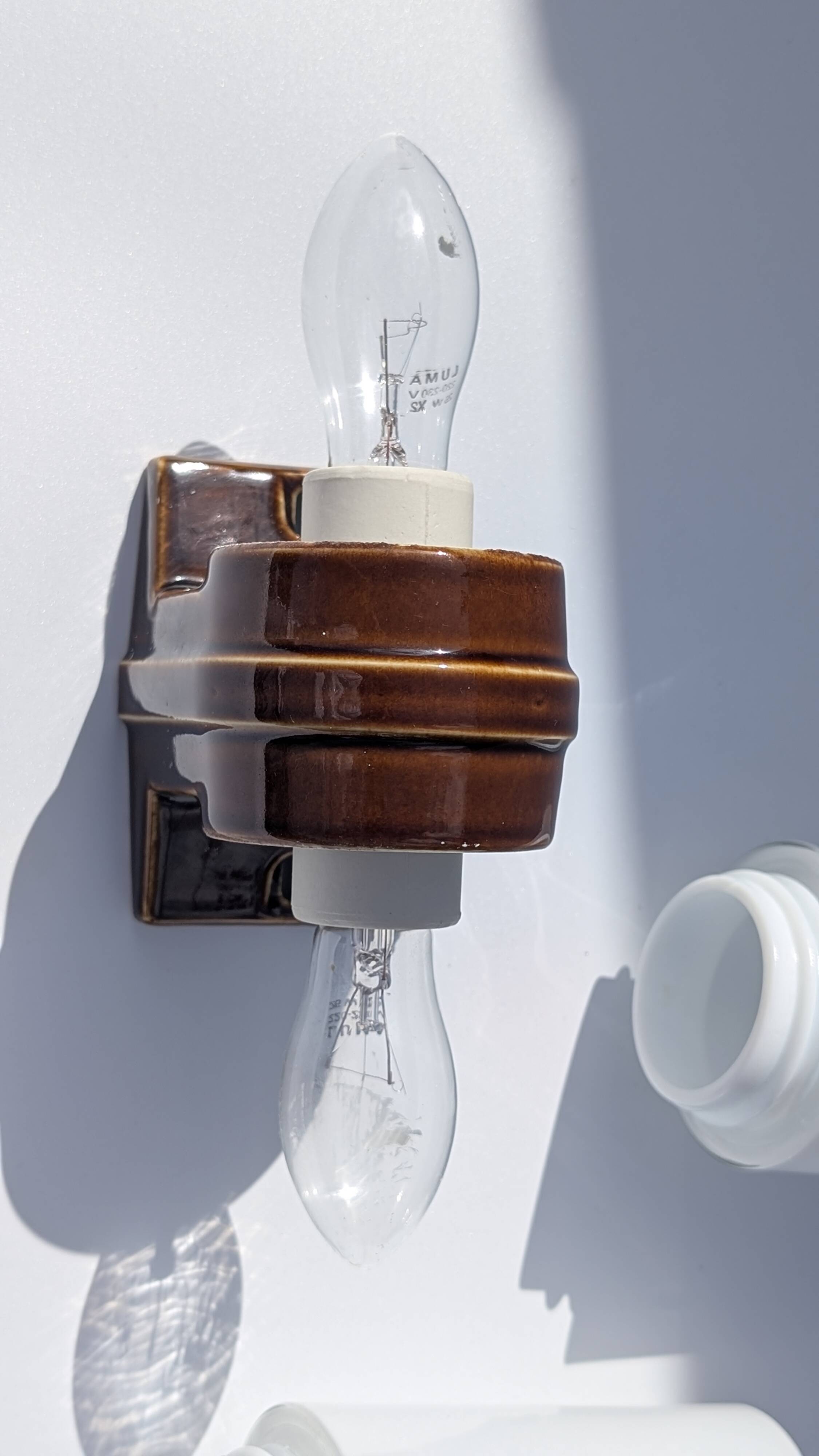 Ifö 6060 Sigvard Bernadotte - Vintage ceramic bathroom wall light
