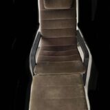 Vintage Ikea Puong armchair and footrest