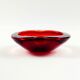 Grand bol ou vide-poche en verre de Murano Sommerso attribué à Flavio Poli, Italie, années 1960/1970