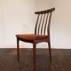 Vtg Set Of 4 Younger Mid Century Teak Dining Chairs Danish Scandi Design Retro
