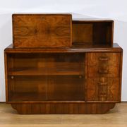 Meuble Vitré Rurka en Ronce de Noyer, Art Déco – 1940