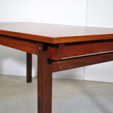 Extendable dining table in 1970 teak
