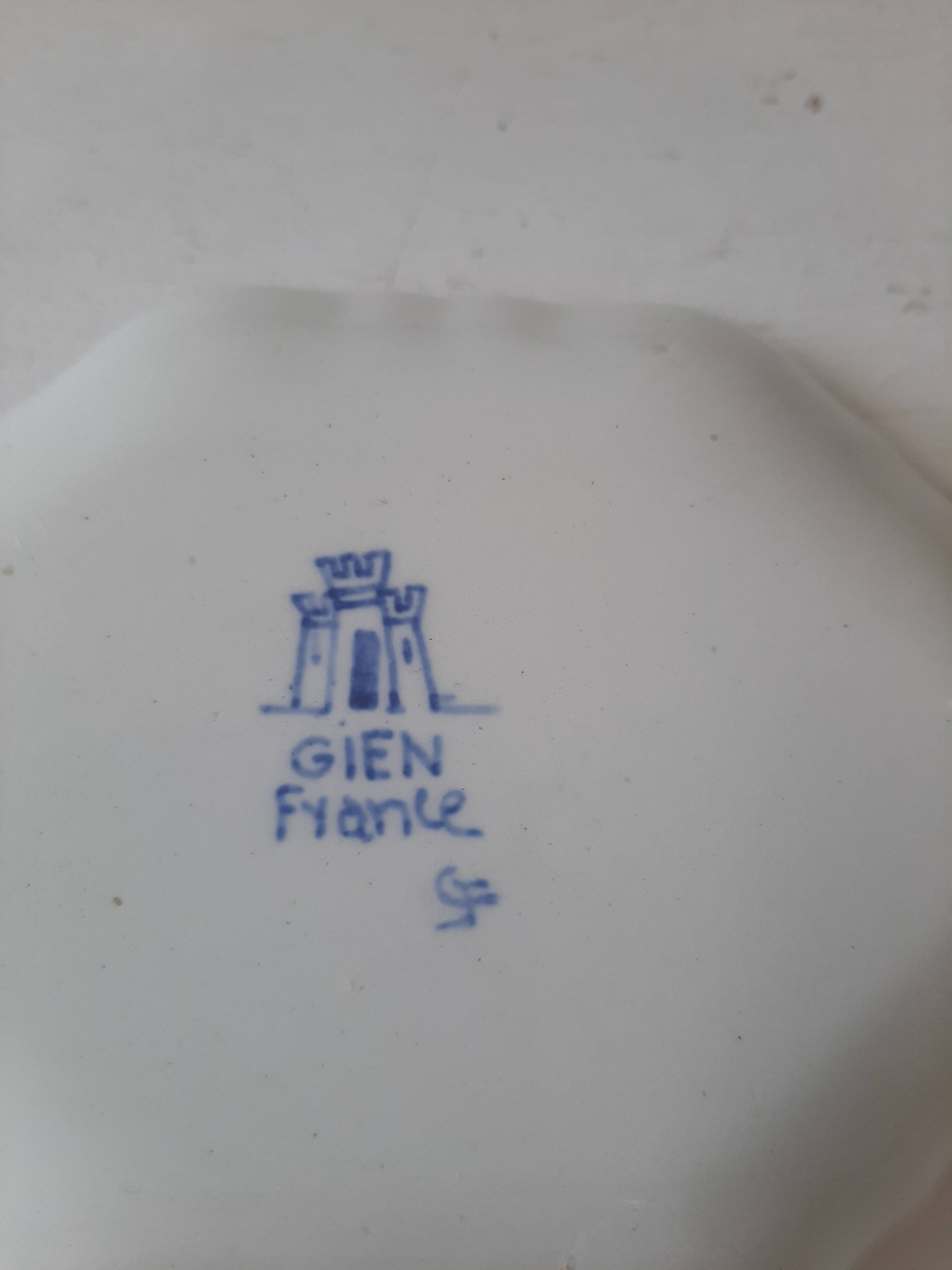 Gien bowl with peony decoration