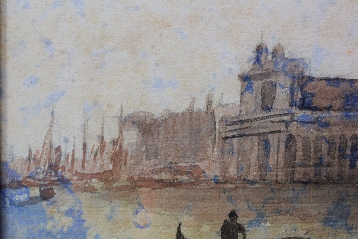 Aquarelle de Venise Signée Dorsoduro