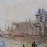Watercolor of Venice Signed Dorsoduro