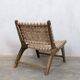 Chic Moroccan leather armchair