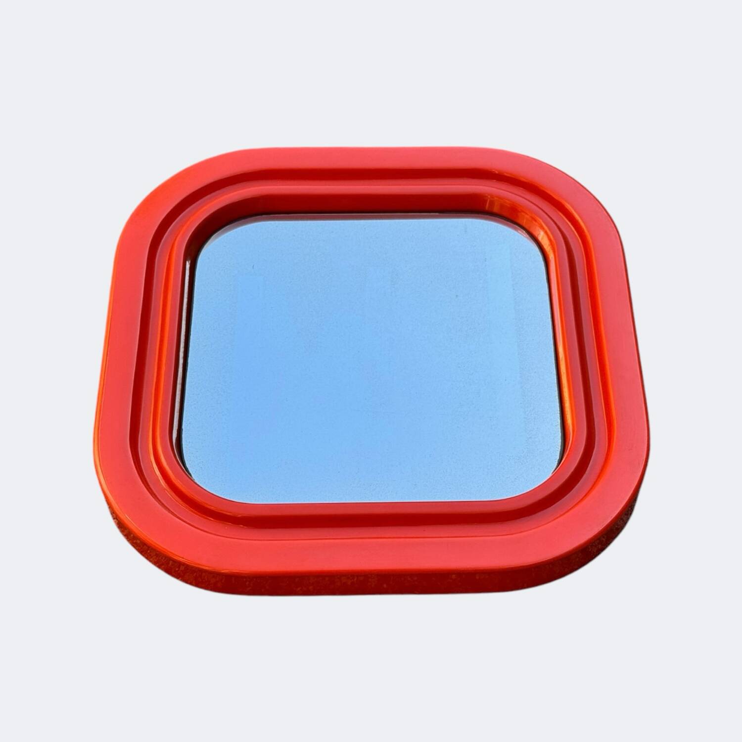 70s pop orange mirror