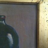Signed still life oil painting