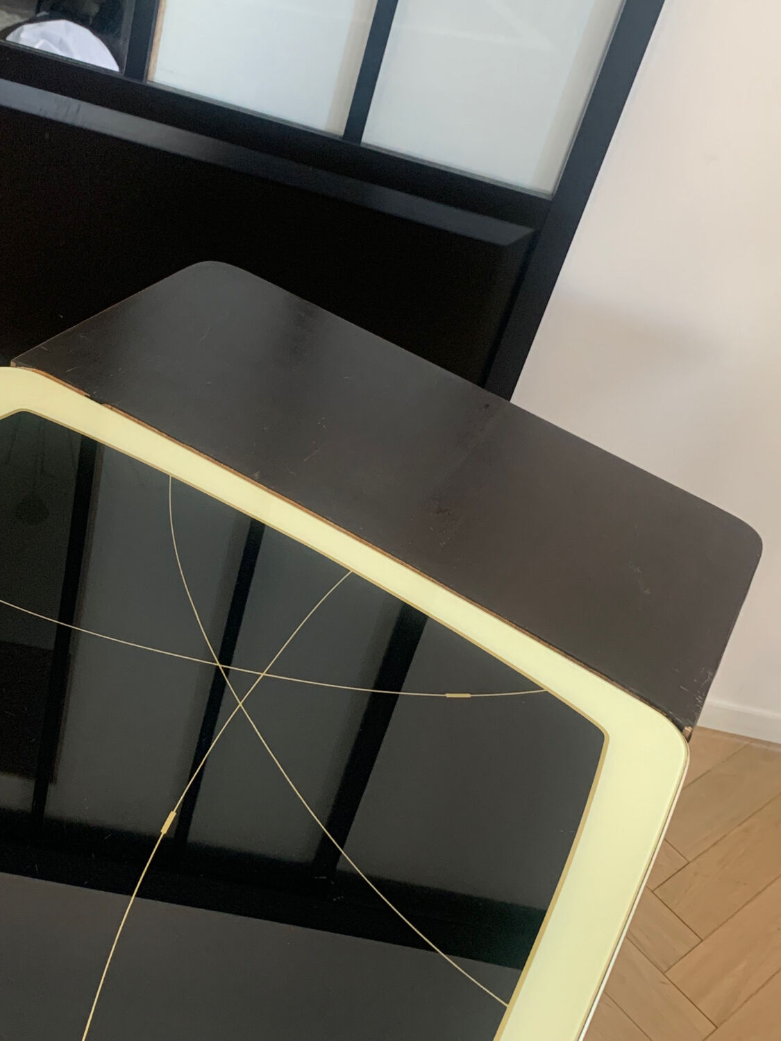 Hand-cranked coffee table