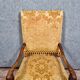 Large armchair with high Renaissance back in solid walnut around 1850-1860