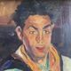 Painting 1942 "The Young Man with the Scarf"