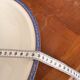 Large Deep Plate 29cm Salad Bowl Limoges Porcelain Blue Gold Betoule Legrand