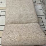 Daybed, vintage 1970s chaise longue with headrest.