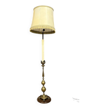 Gilded bronze candlestick mounted as a lamp (electrified to standards)