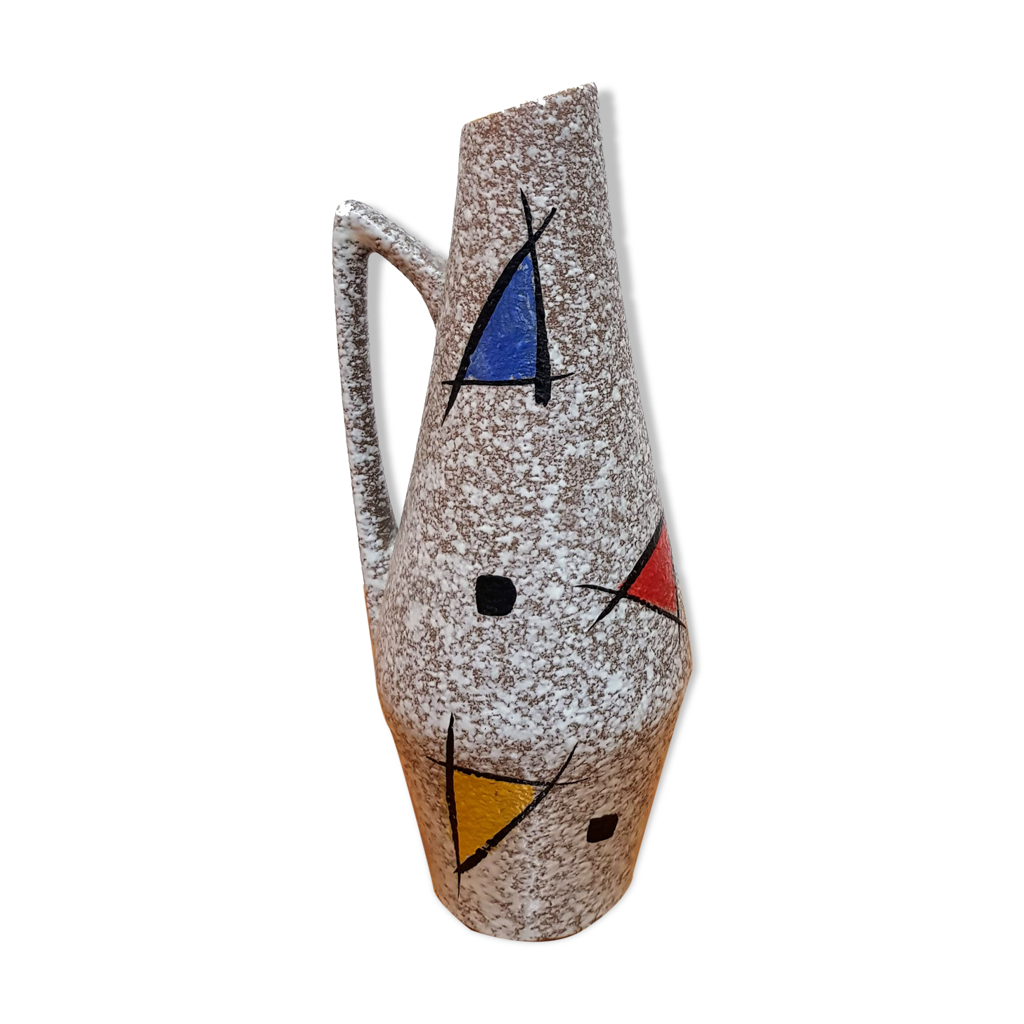 Vintage Fat Lava West German Ceramic Vase by Heinz Siery