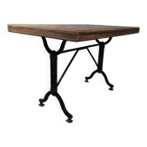 SEREX metal and wood bistro table, 1920