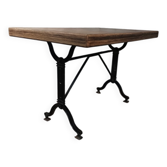 SEREX metal and wood bistro table, 1920