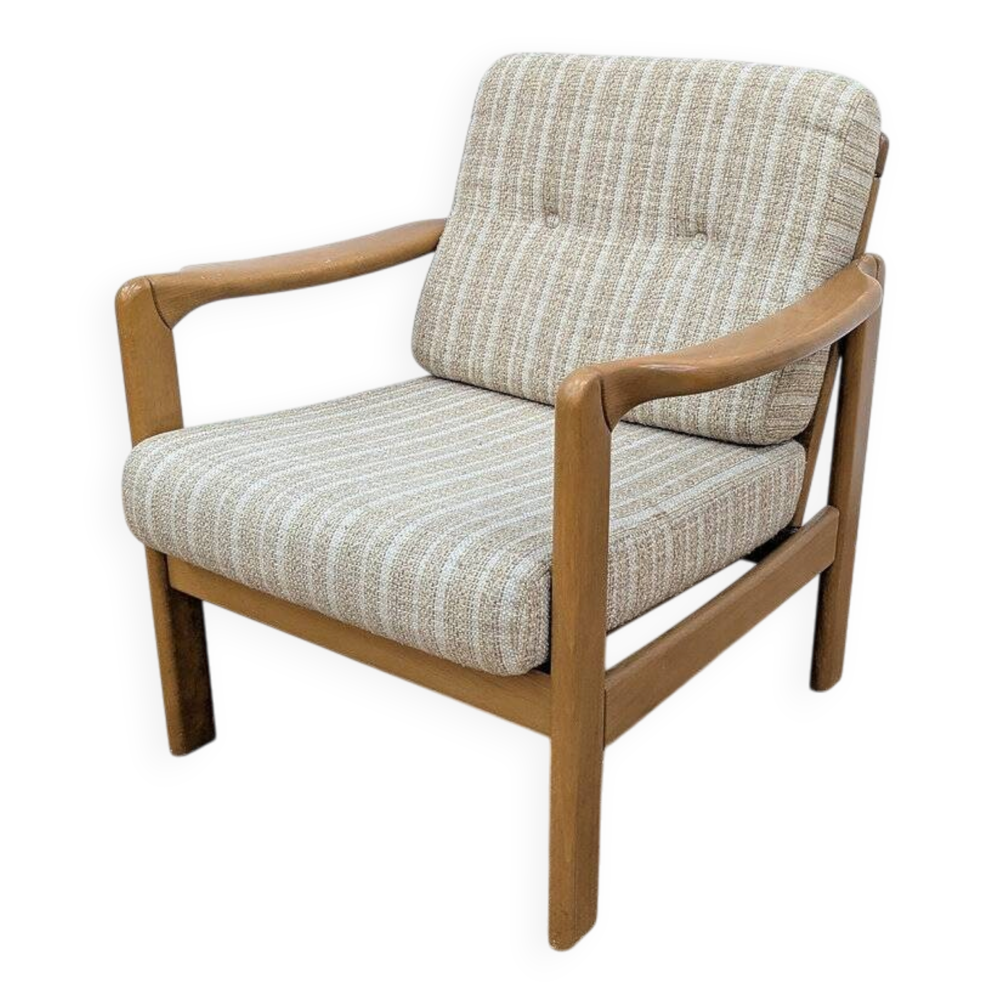 Fauteuil vintage en hêtre
