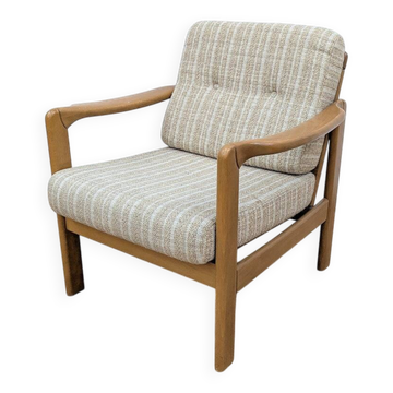 Vintage beech armchair