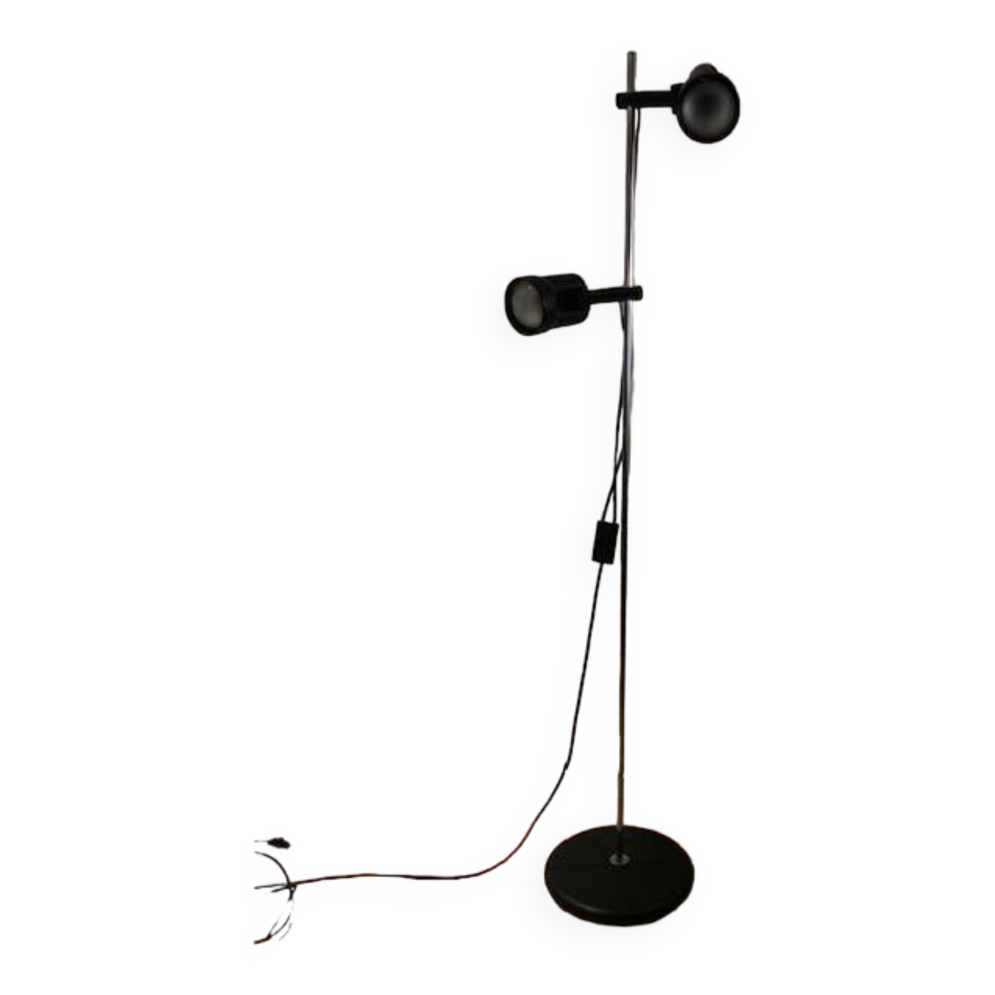 Lampadaire modulable à 2 spots, Allemagne années 70