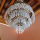 Lustre montgolfière pampilles
